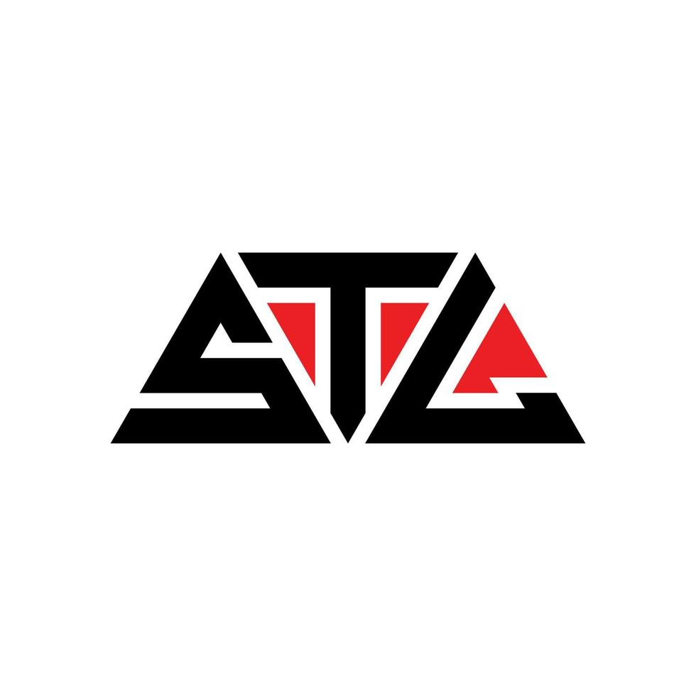 STL triangle letter logo design with triangle shape. STL triangle logo design monogram. STL triangle vector logo template with red color. STL triangular logo Simple, Elegant, and Luxurious Logo. STL