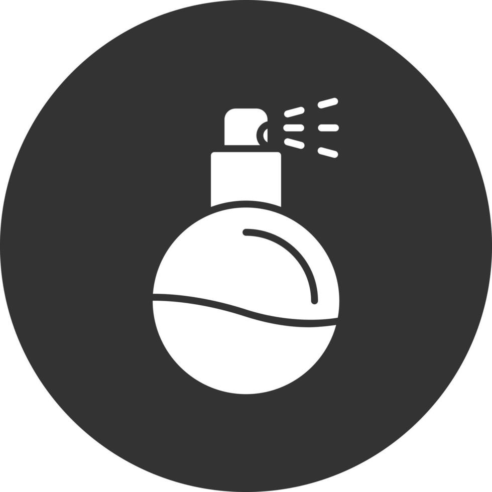 Spray Glyph Inverted Icon vector