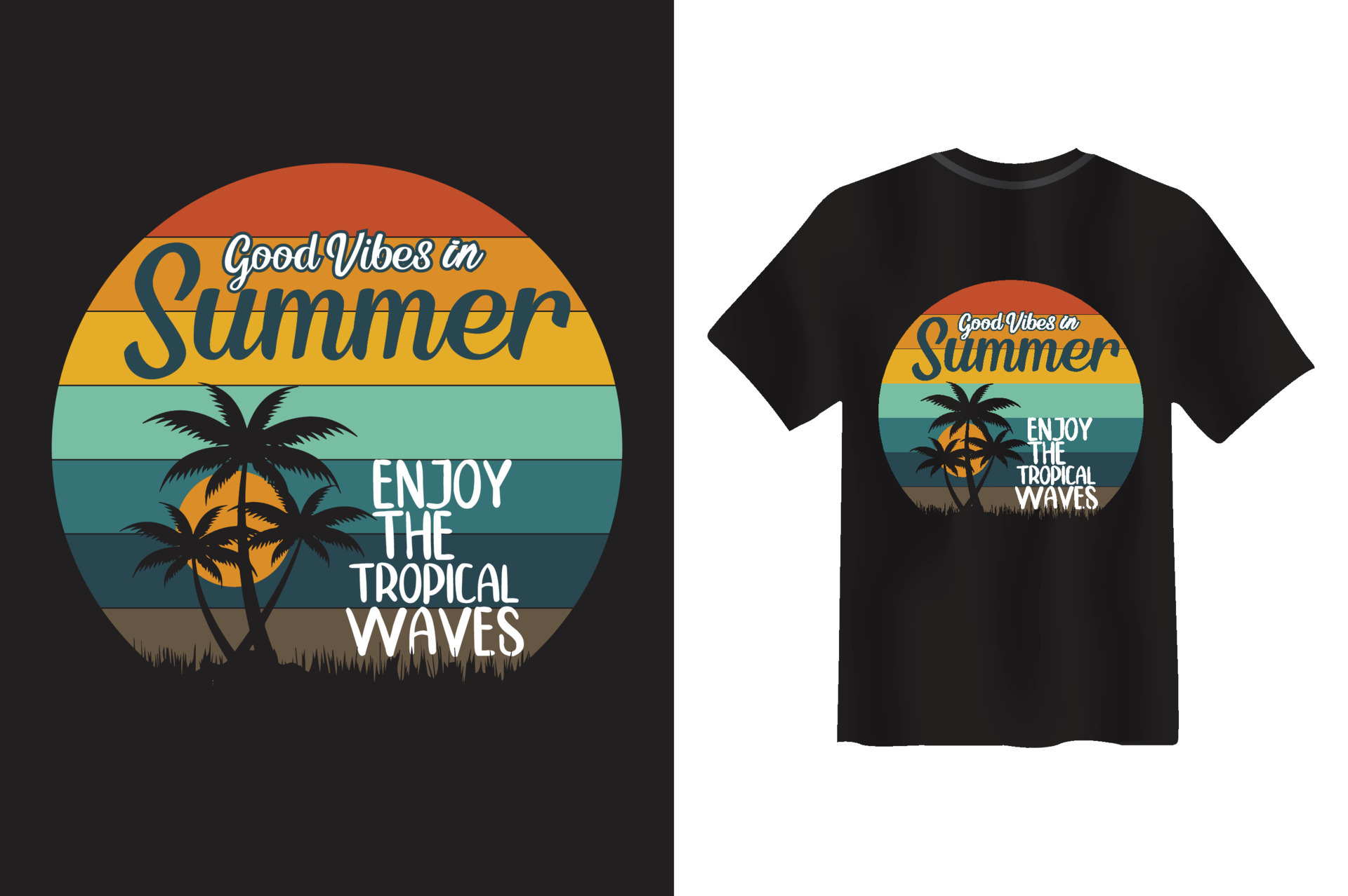Vintage and Retro Summer T-shirt Design 9908861 Vector Art at Vecteezy