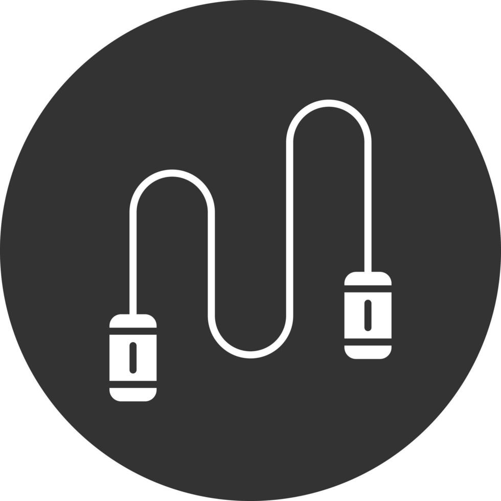 Skipping Glyph Inverted Icon vector