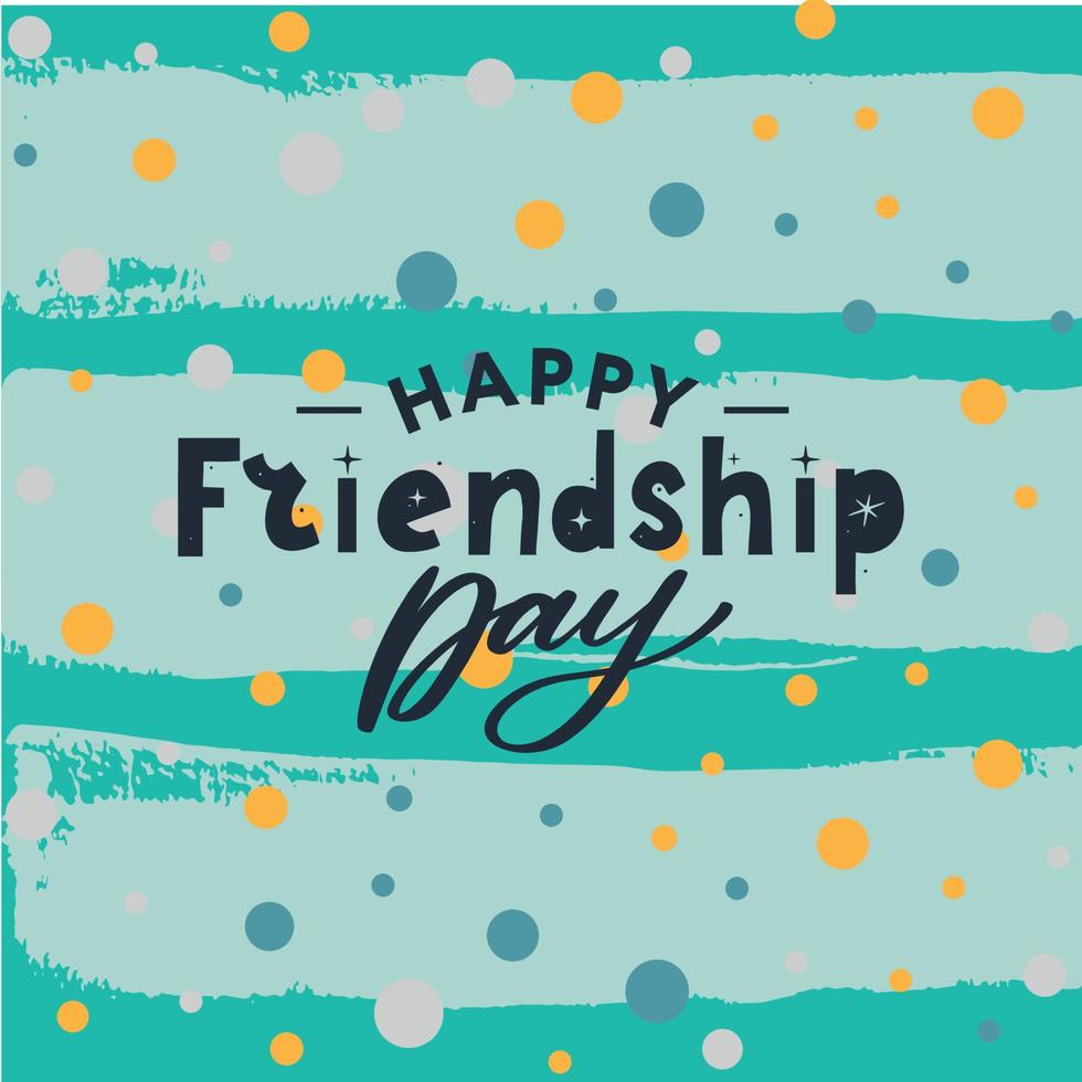 Friendship day vector illustration with text and elements for celebrating friendship day 2022