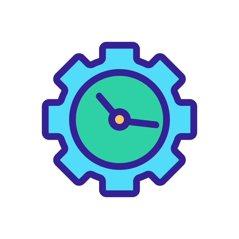 Time to set up the icon vector. Isolated contour symbol illustration vector