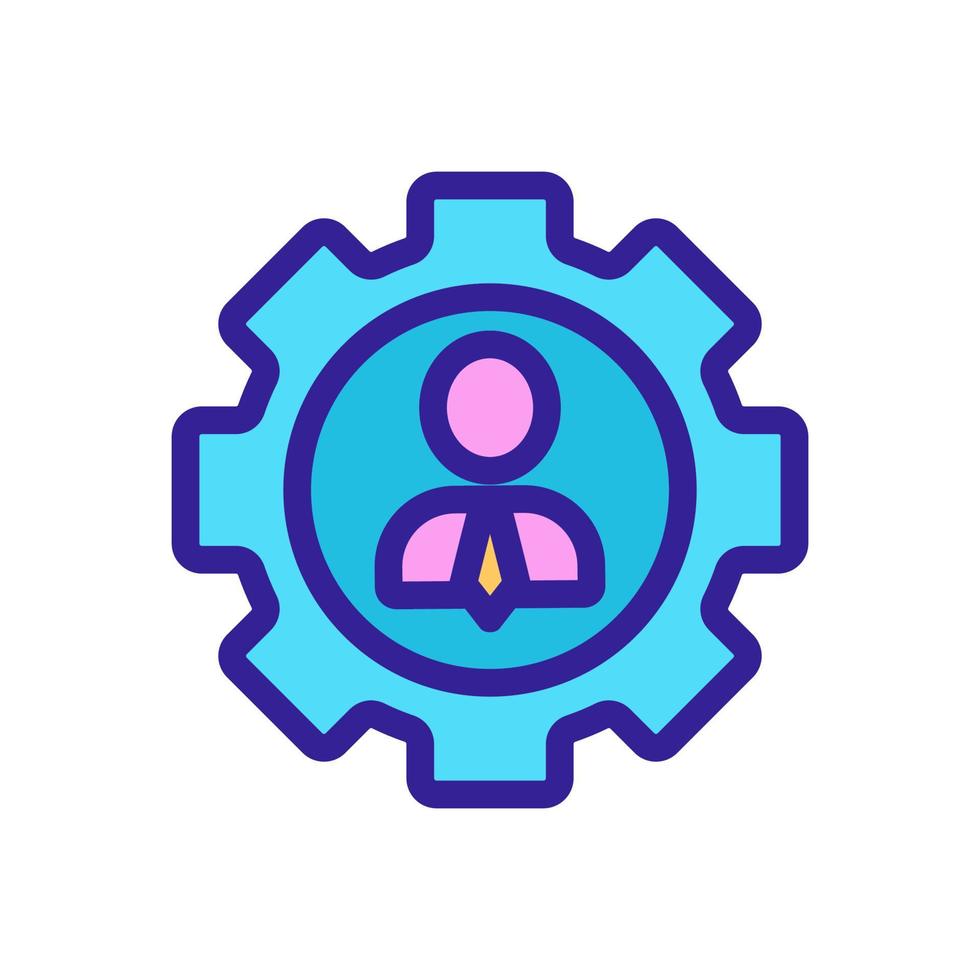 Manager icon vector. Isolated contour symbol illustration vector