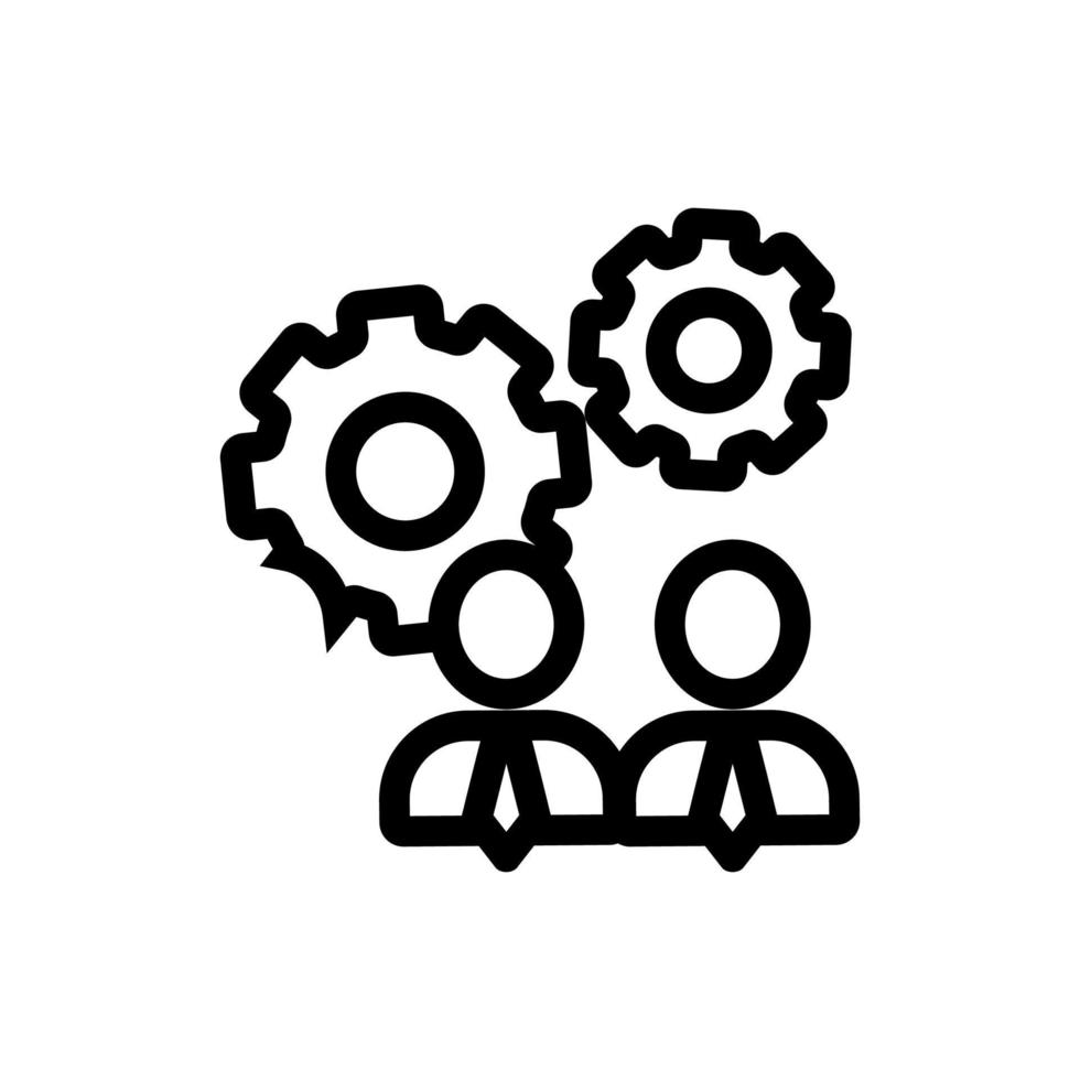 vector de icono de recreación del administrador. ilustración de símbolo de contorno aislado