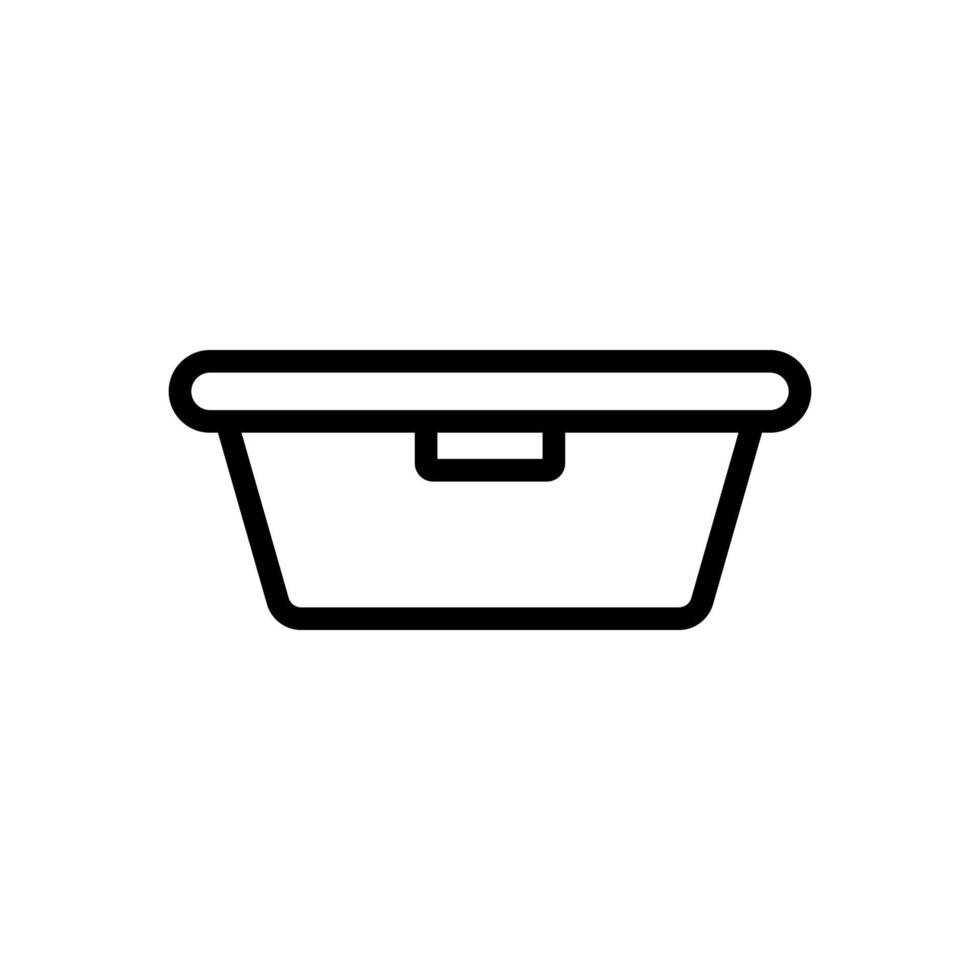 vector de icono de lonchera. ilustración de símbolo de contorno aislado