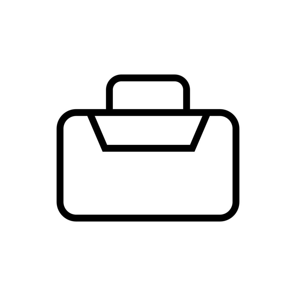 Lunchbox icon vector. Isolated contour symbol illustration vector