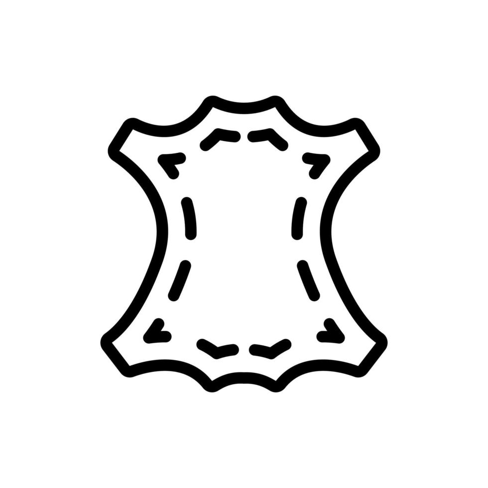 leather sample icon vector outline illustration