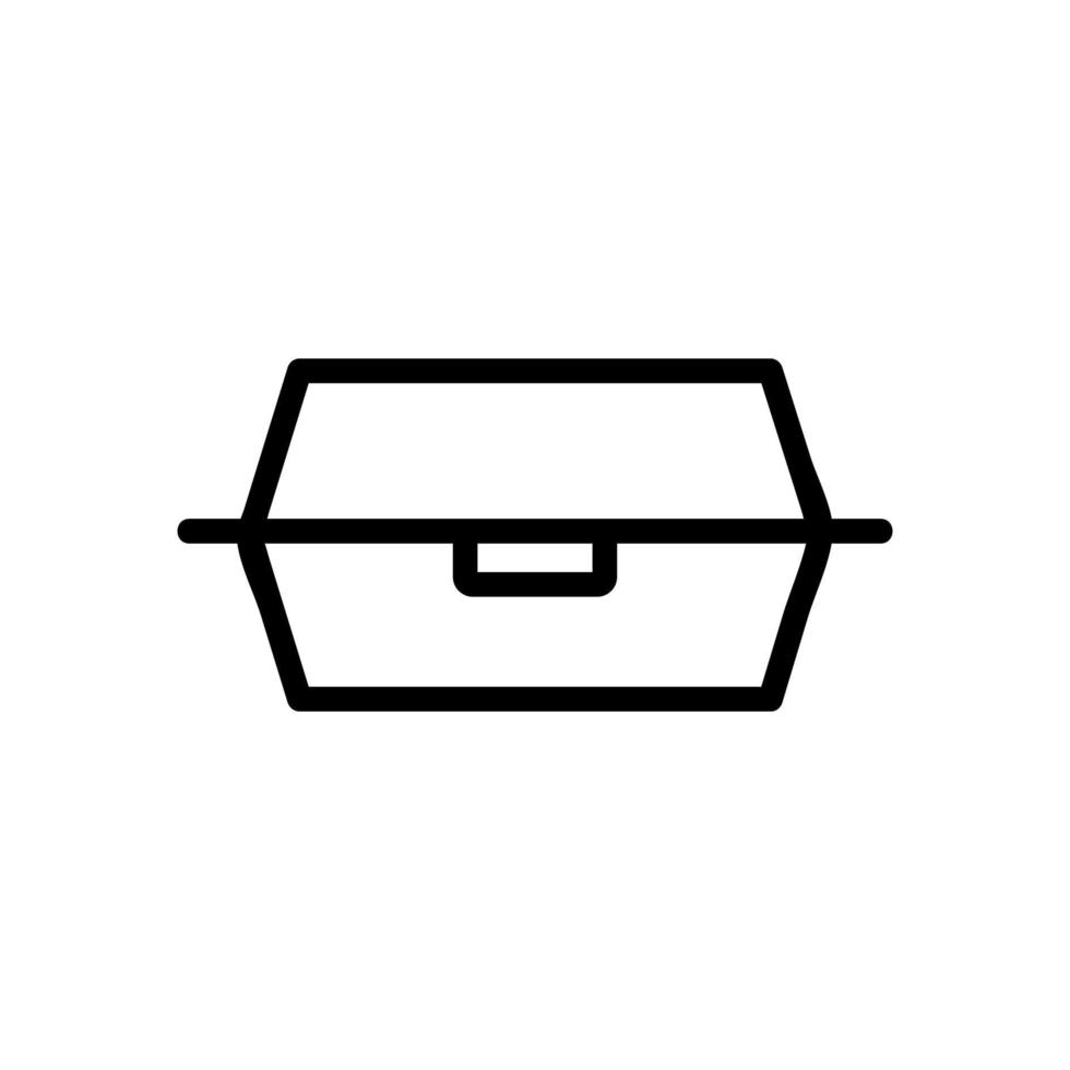 Lunchbox icon vector. Isolated contour symbol illustration vector