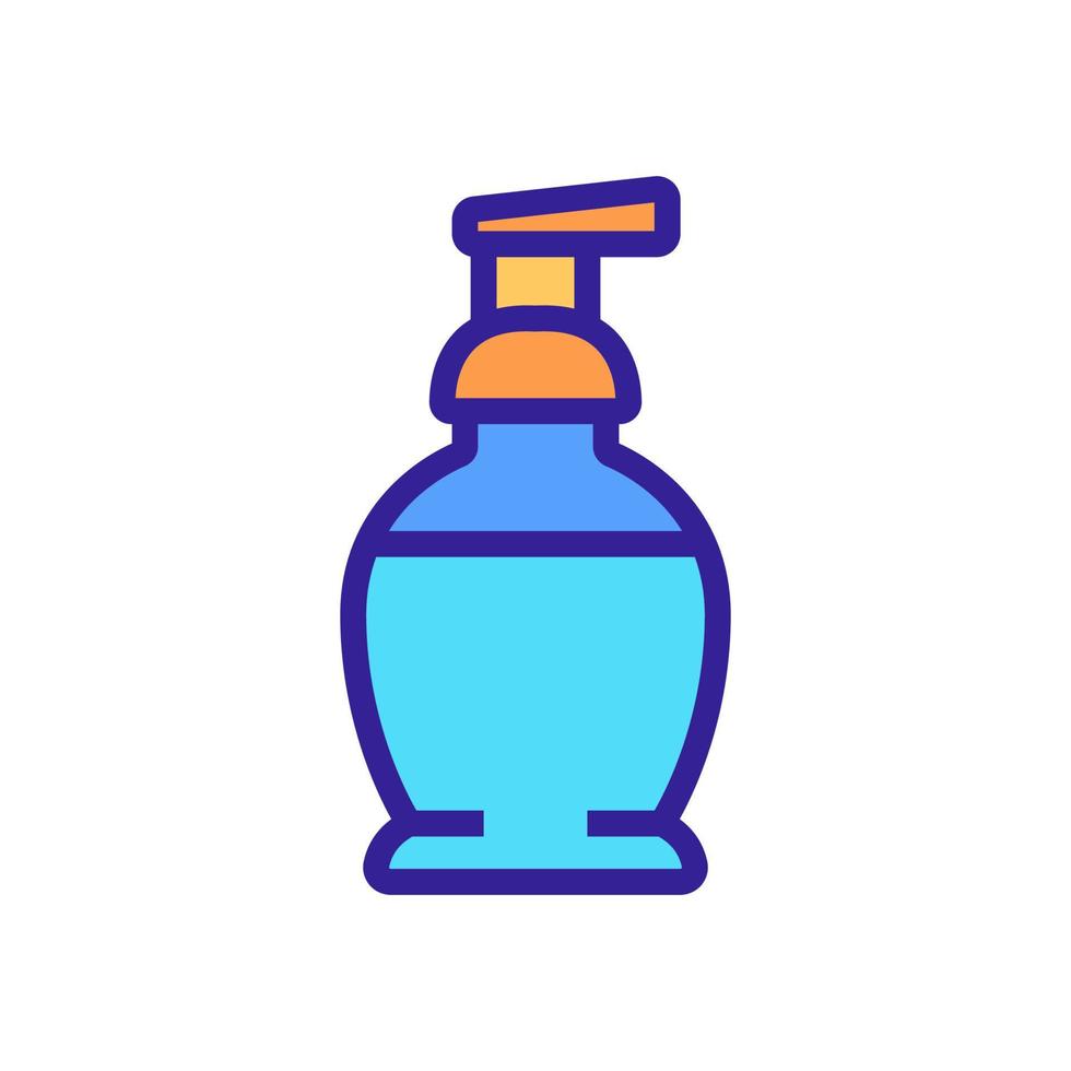 ilustración de contorno de vector de icono de botella de spray removedor de maquillaje