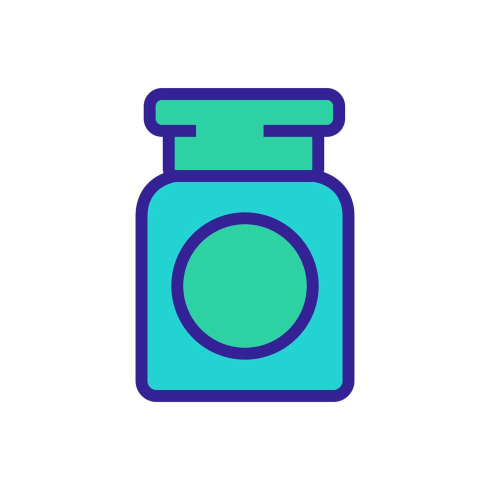 makeup remover cosmetology container icon vector outline illustration