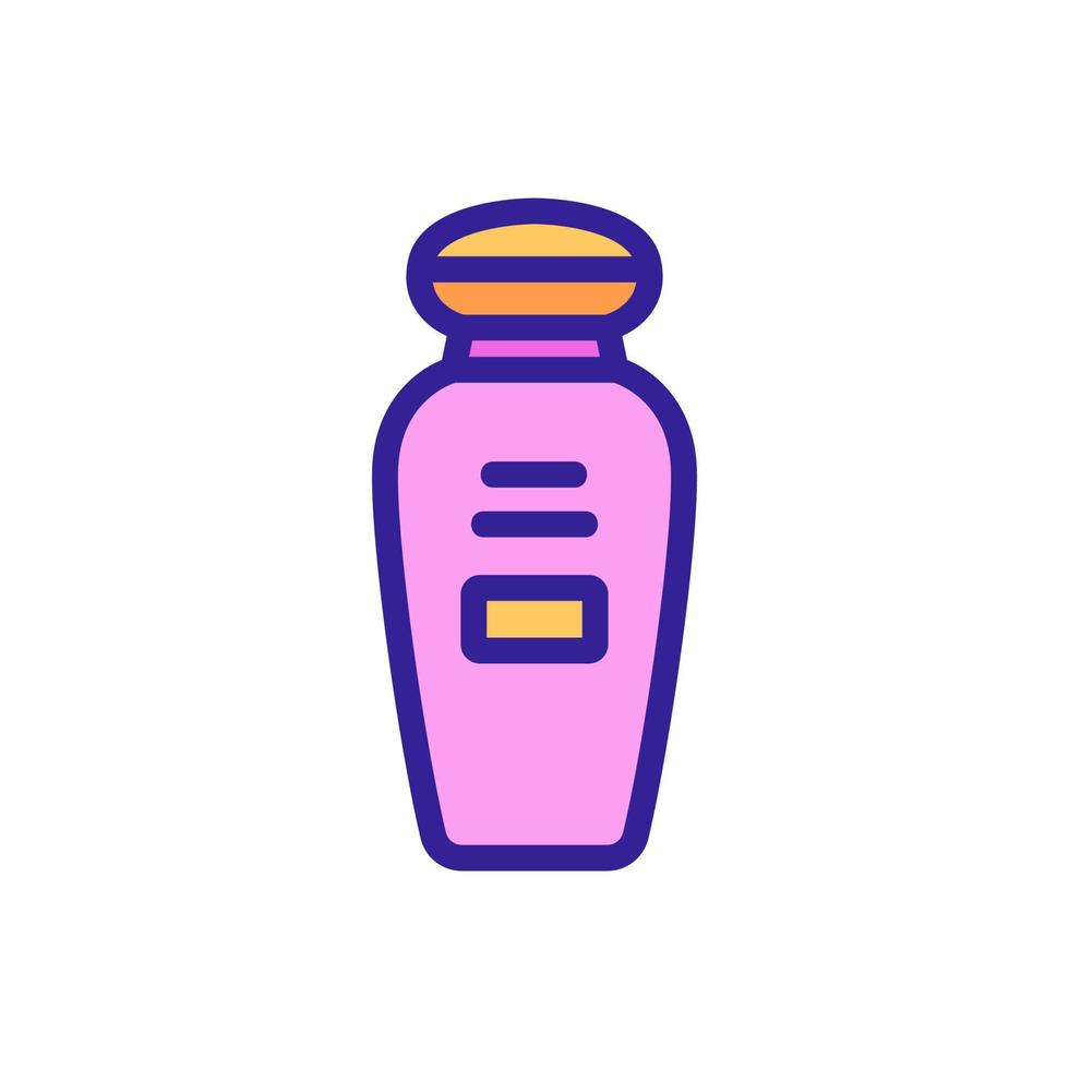 makeup remover cosmetic lotion icon vector outline illustration