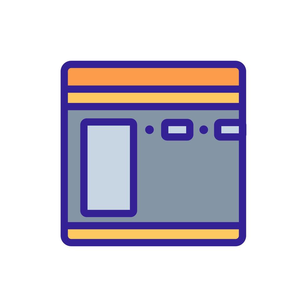 door to holy kaaba icon vector outline illustration