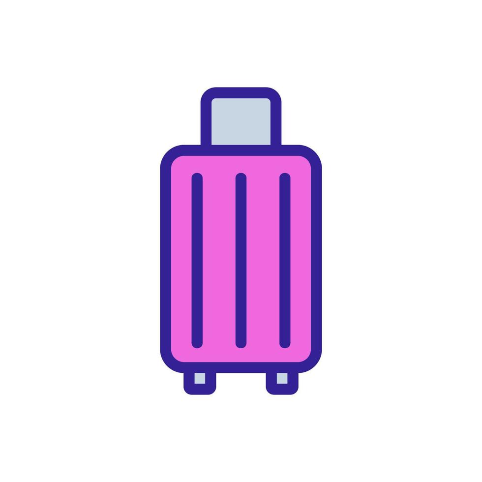 baggage icon vector. Isolated contour symbol illustration vector