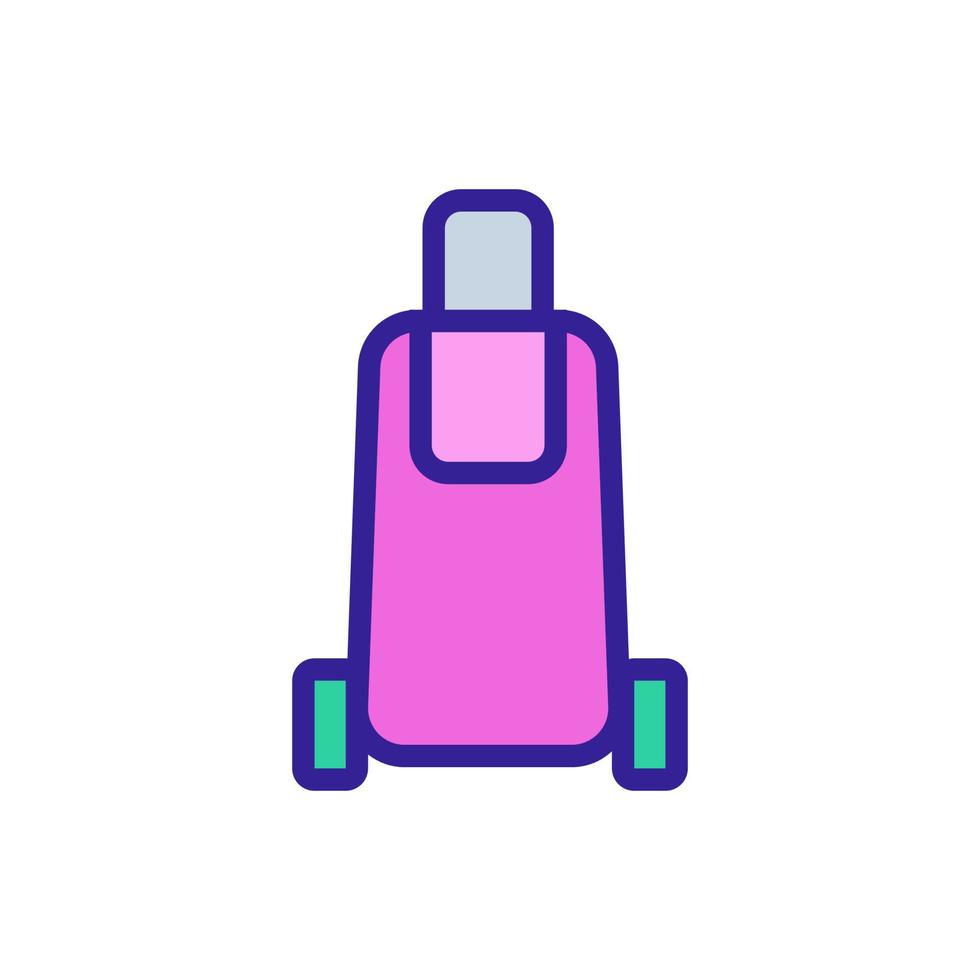 Baggage travel icon vector. Isolated contour symbol illustration vector