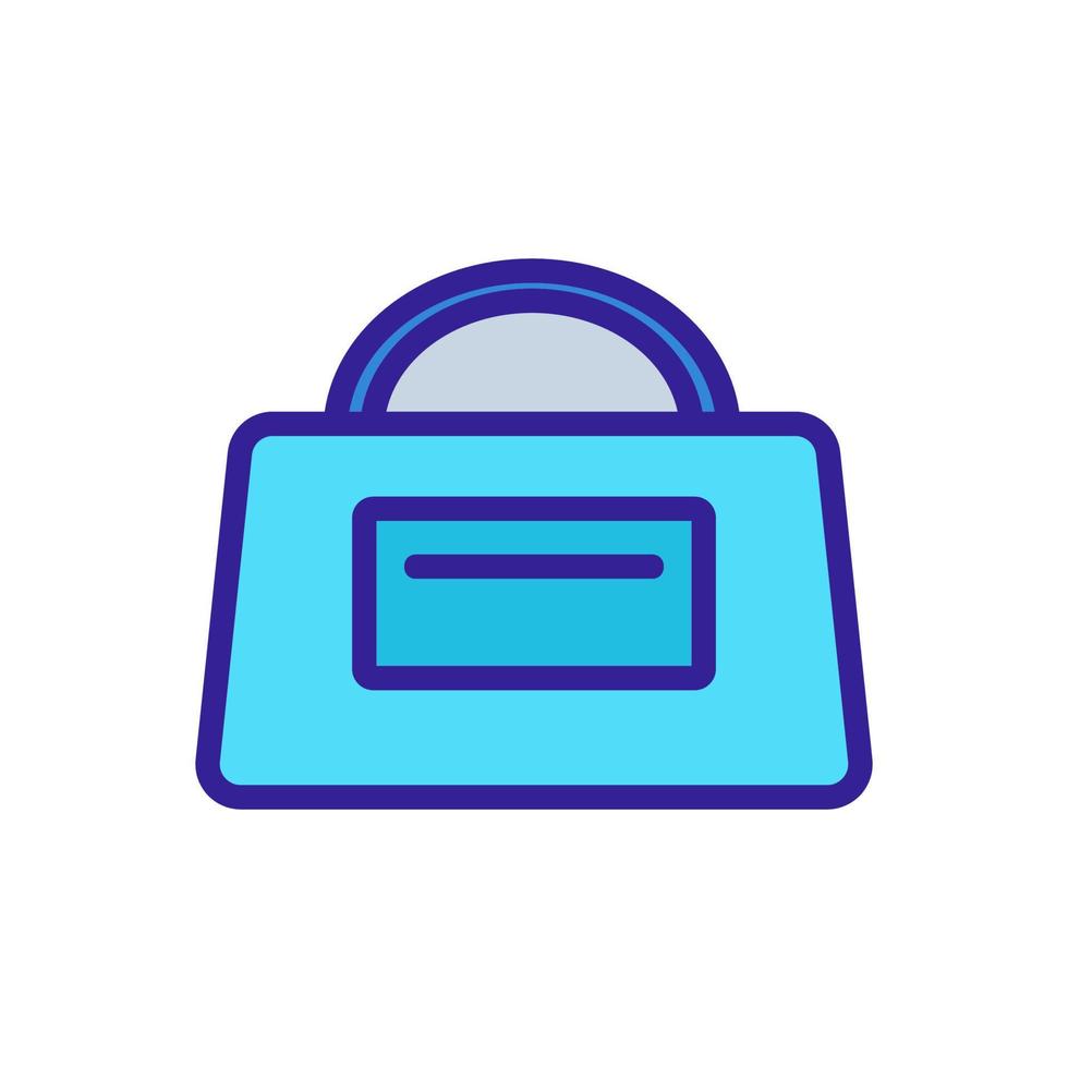 Baggage travel icon vector. Isolated contour symbol illustration vector