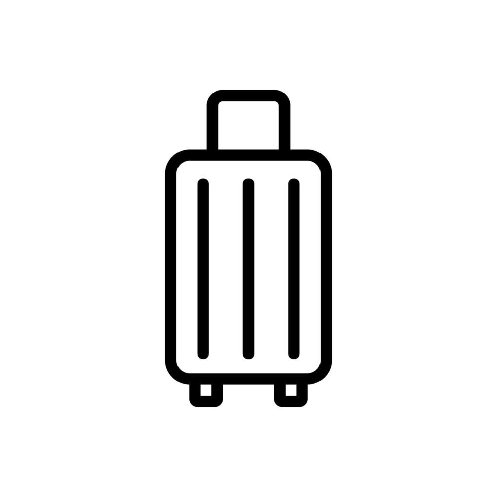 baggage icon vector. Isolated contour symbol illustration vector