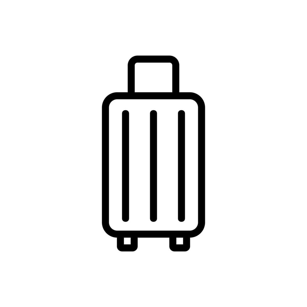 baggage icon vector. Isolated contour symbol illustration vector