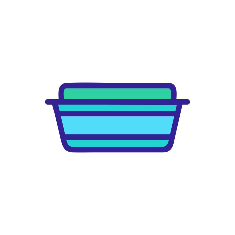 Lunchbox icon vector. Isolated contour symbol illustration vector