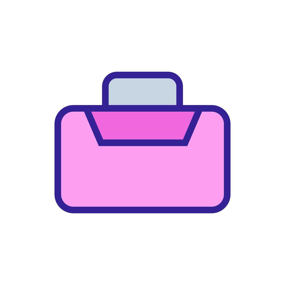 Lunchbox icon vector. Isolated contour symbol illustration vector