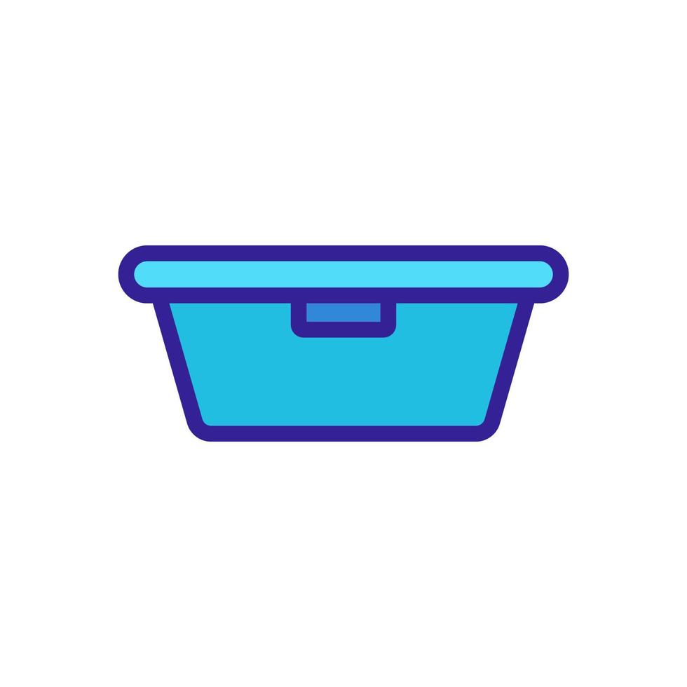 Lunchbox icon vector. Isolated contour symbol illustration vector