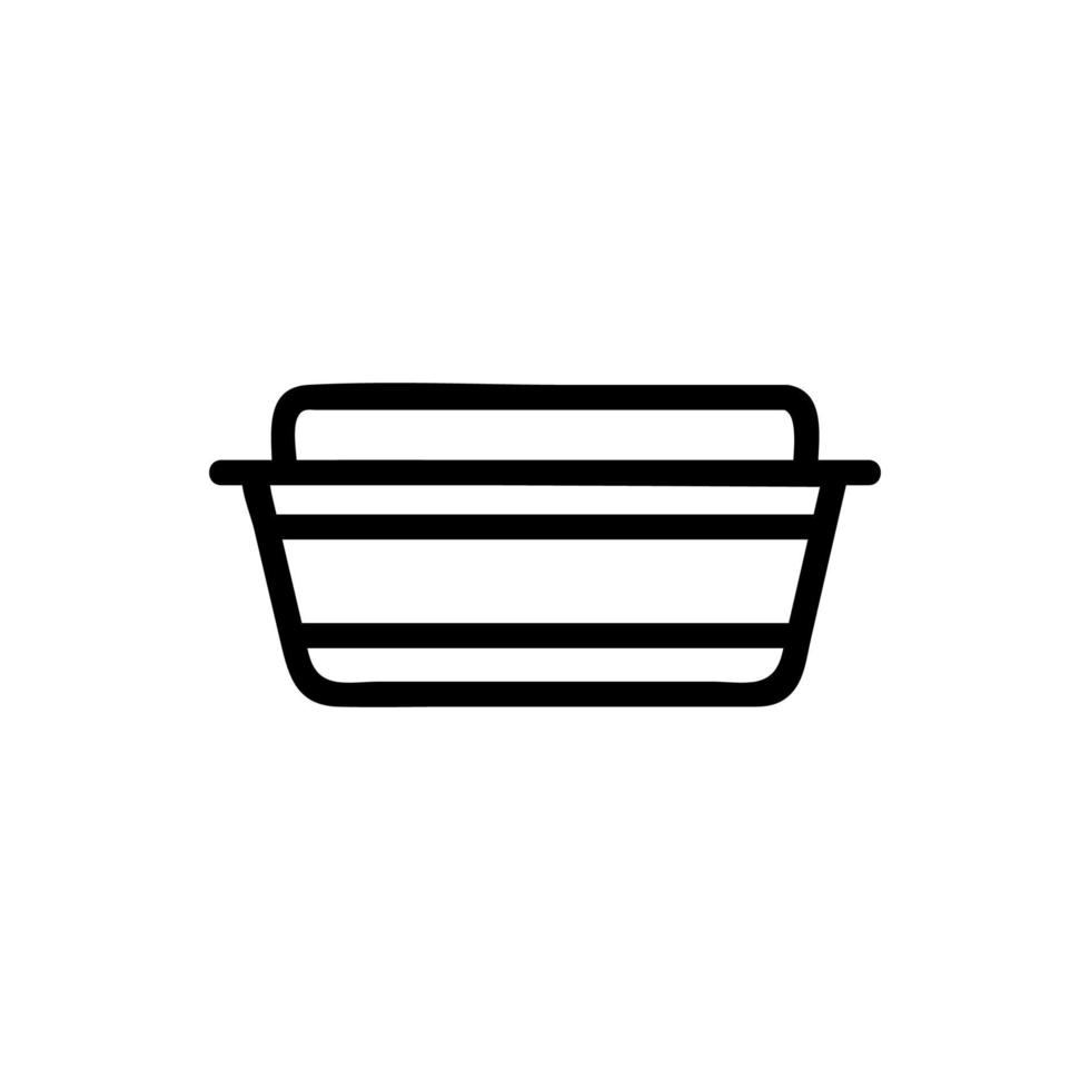 Lunchbox icon vector. Isolated contour symbol illustration vector