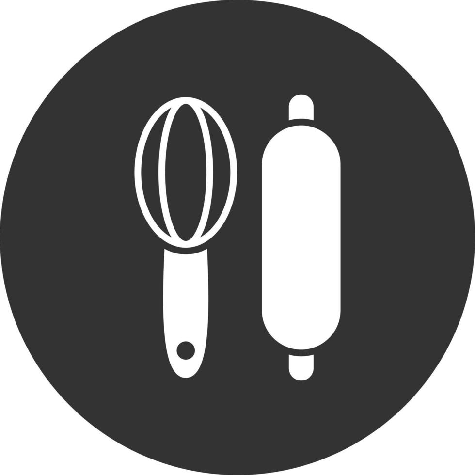 Baker Tools Glyph Inverted Icon vector