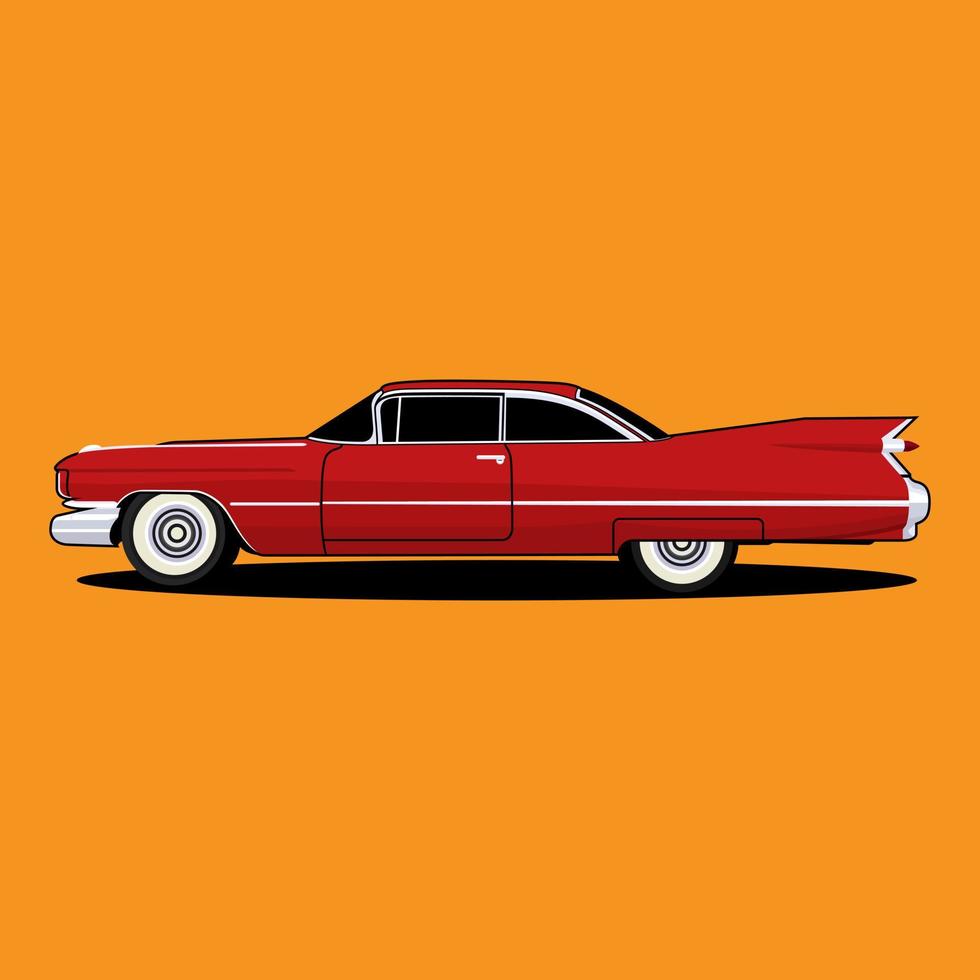 american classic car vector