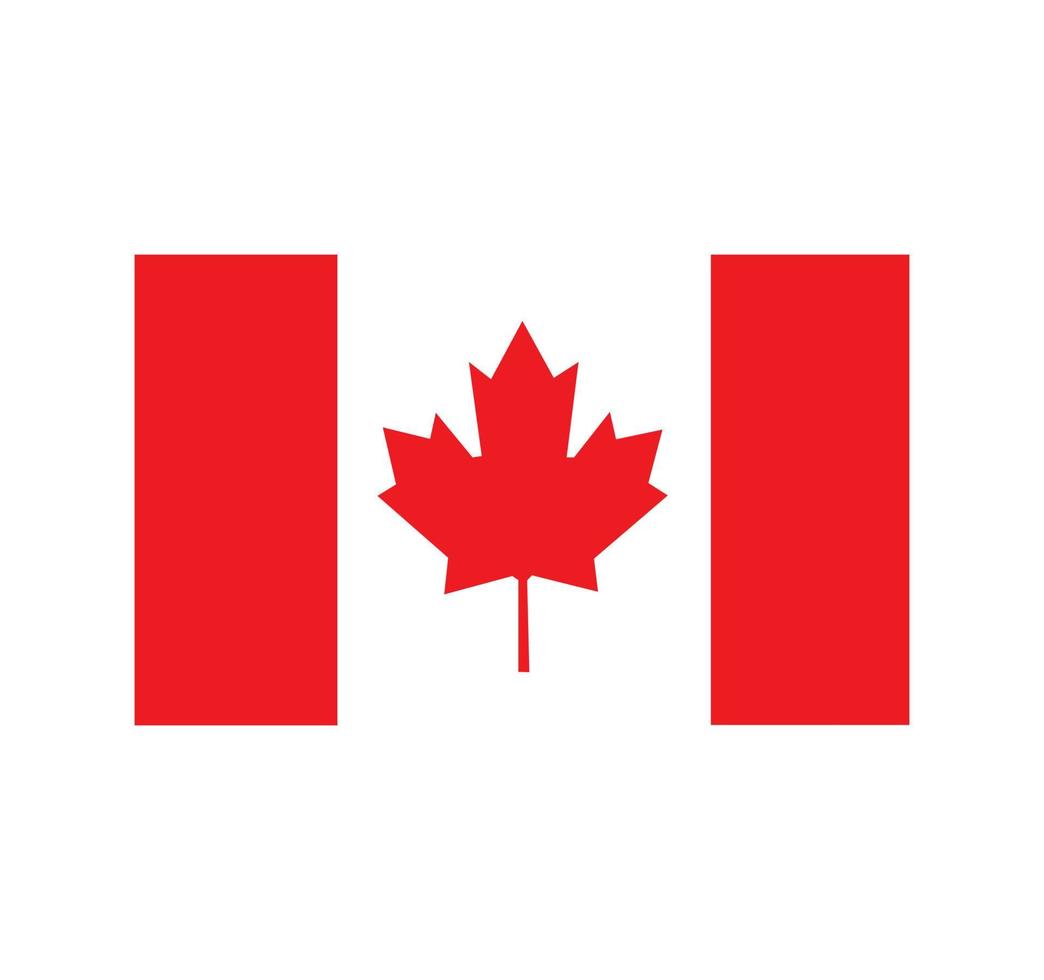 bandera de canadá ilustración vectorial eps10 vector