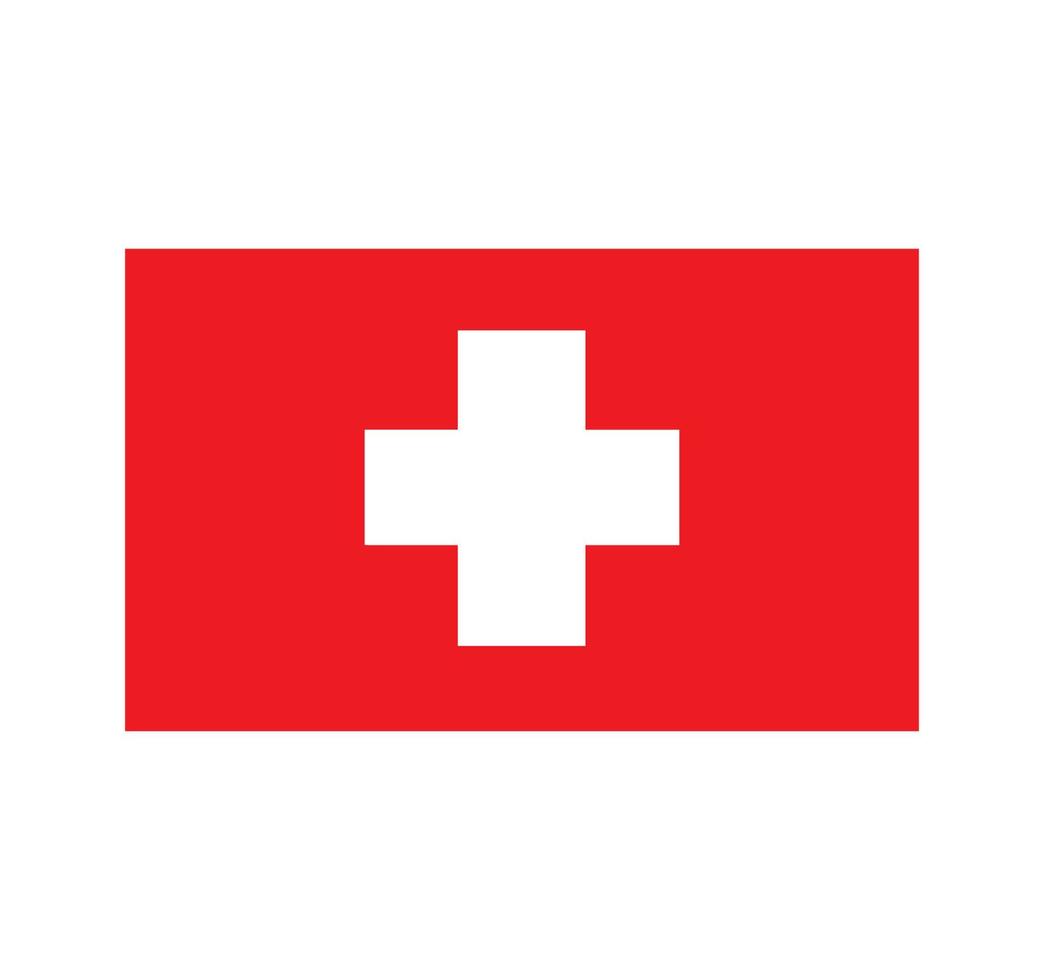 Switzerland flag. vector illustration eps10