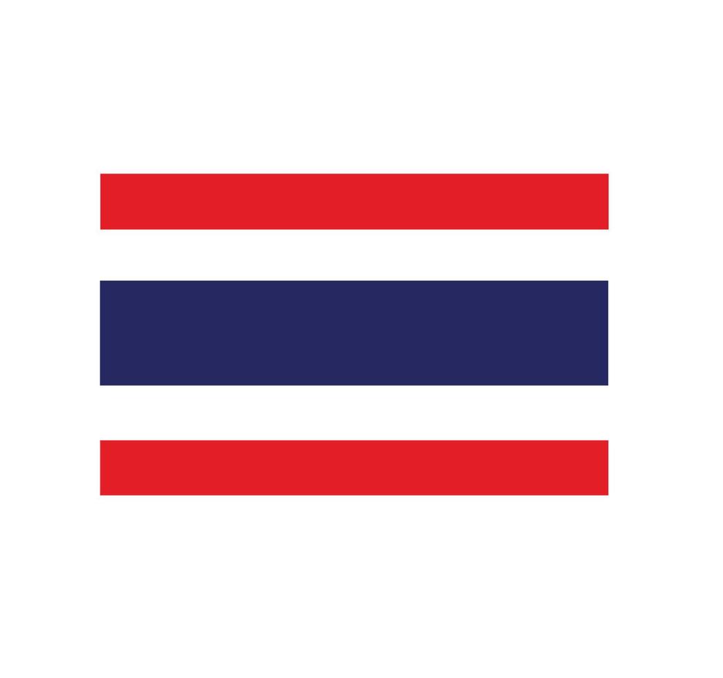 bandera de tailandia ilustración vectorial eps10 vector