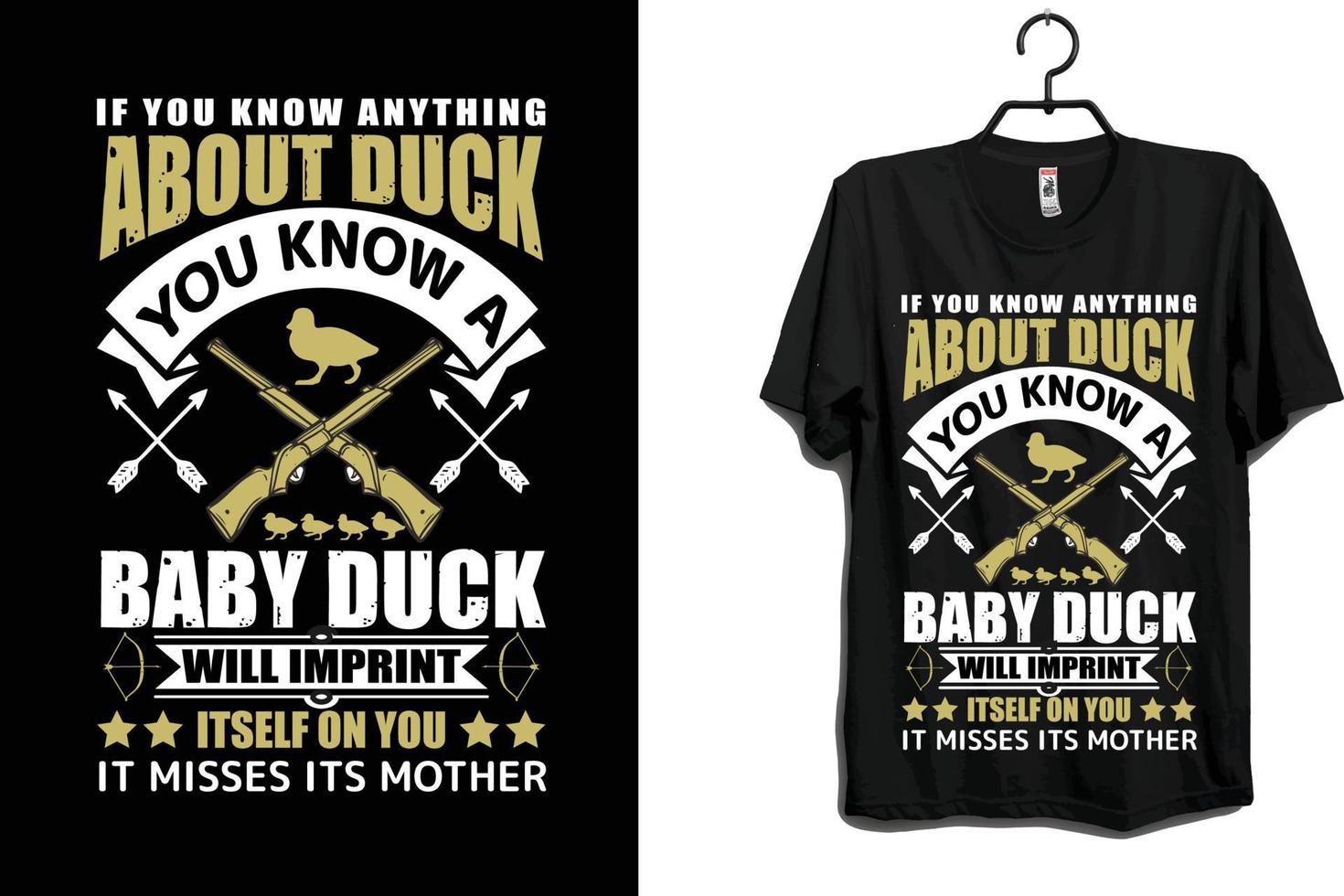 baby duck t shirt design vector