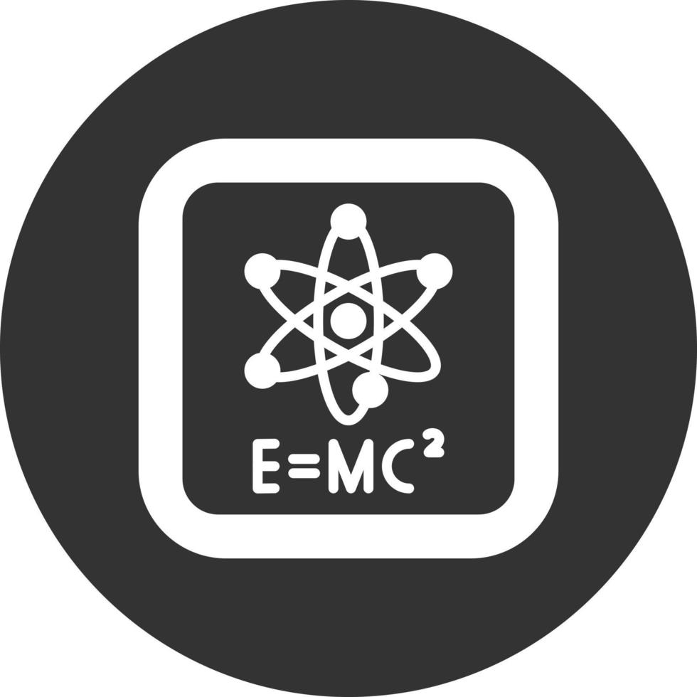 Relativity Glyph Inverted Icon vector