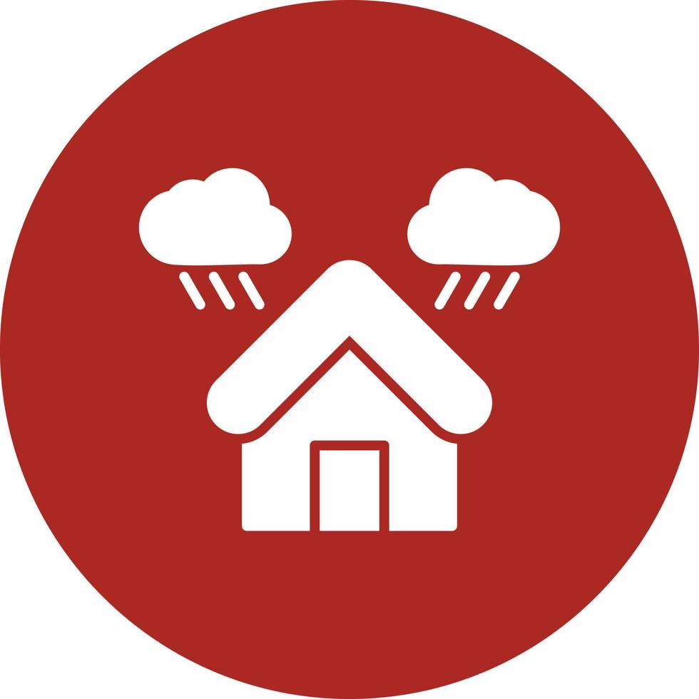 Shelter Glyph Circle Multicolor vector