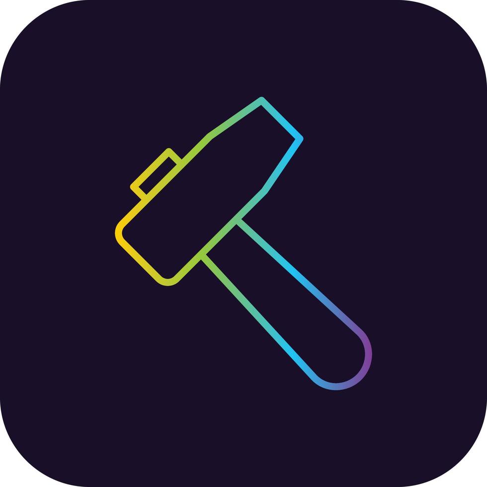 Hammer Gradient Icon vector