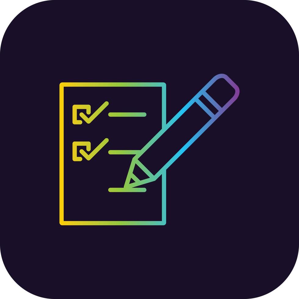 Test Gradient Icon vector