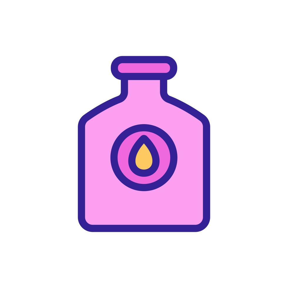 technical lubricated bottle icon vector outline illustration