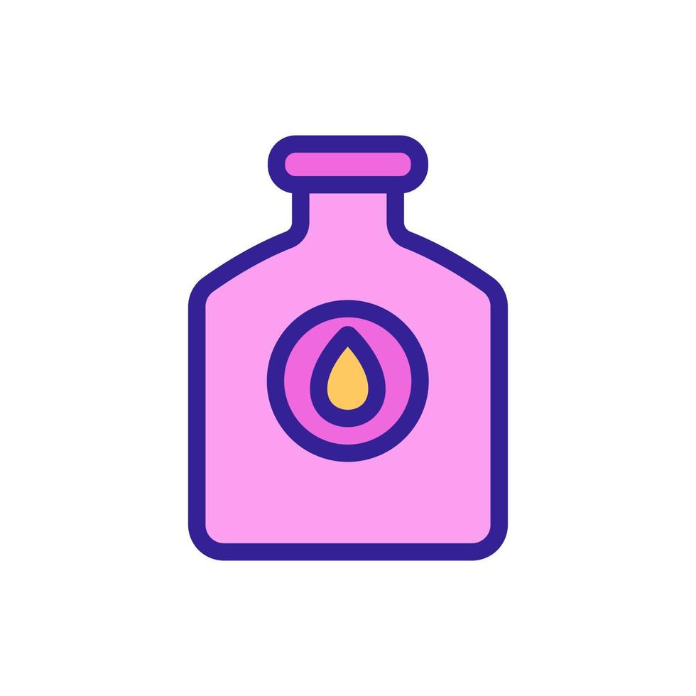 technical lubricated bottle icon vector outline illustration