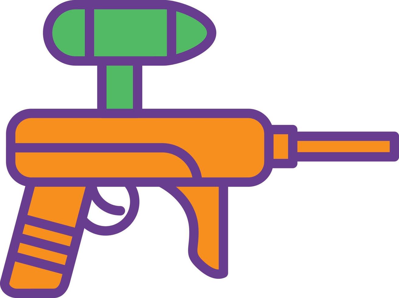 Paintball Line Filled Two Color vector