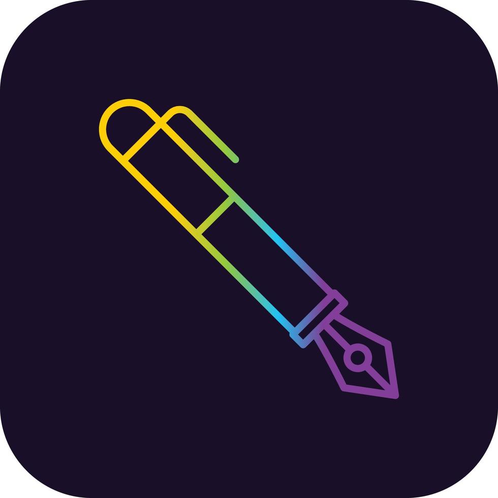 Pen Gradient Icon vector