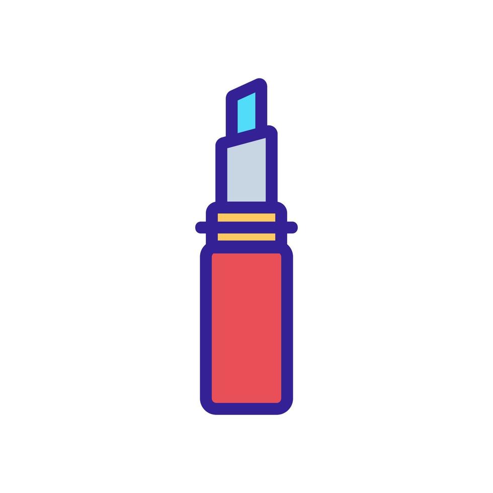 open female lipstick icon vector outline illustration