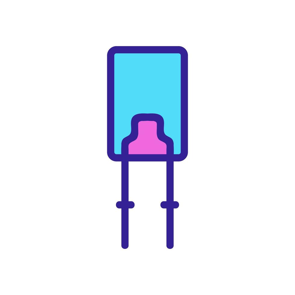 device led lampholder icon vector