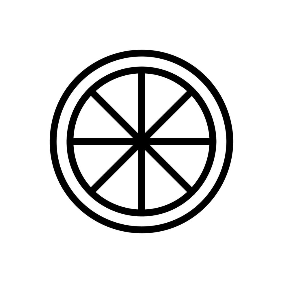 Lime icon vector. Isolated contour symbol illustration vector