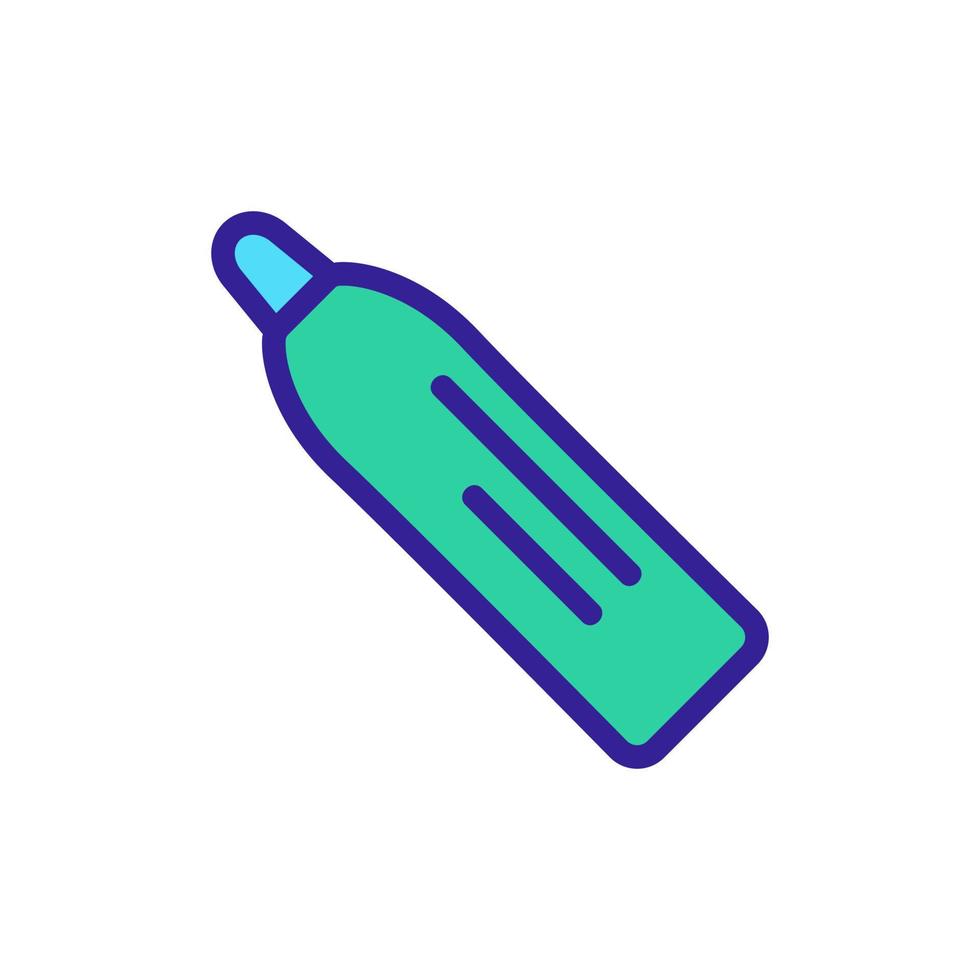 pencil for female lips icon vector outline illustration