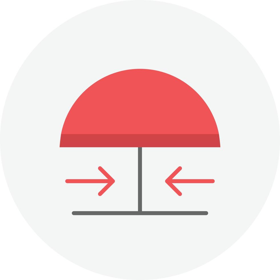 Emergency Button Flat Circle vector