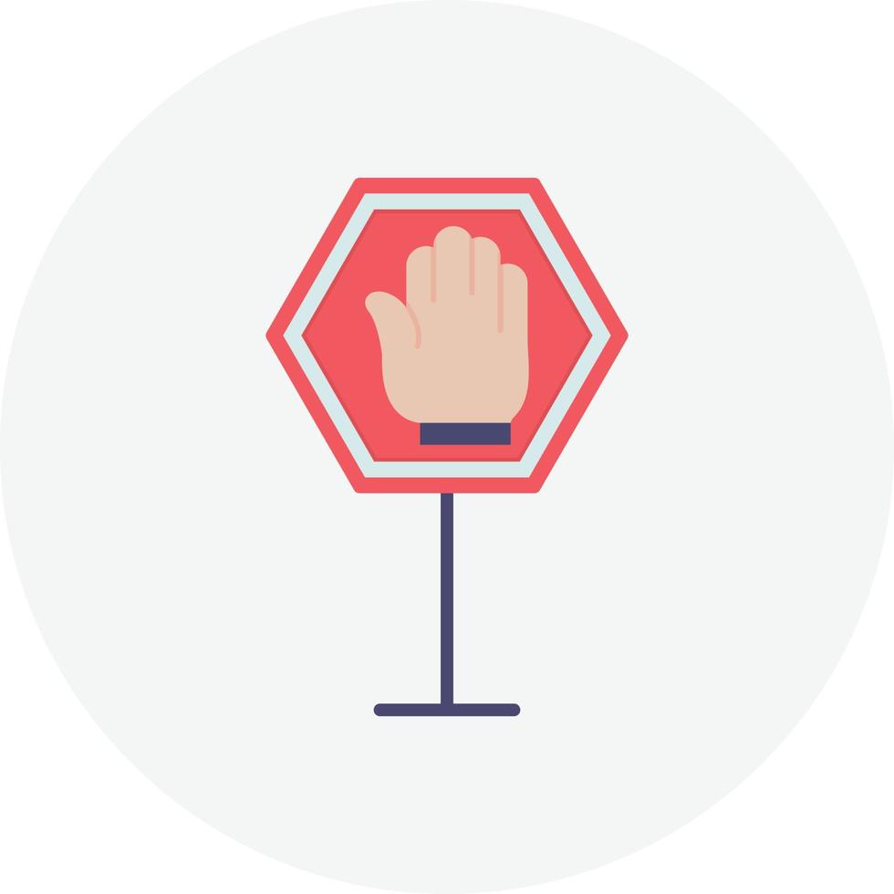 Stop Flat Circle vector