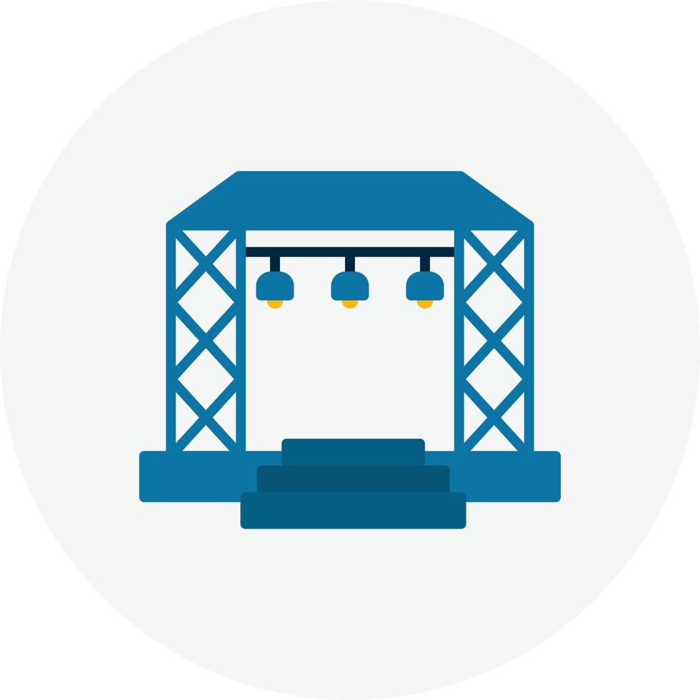 Stage Flat Circle vector