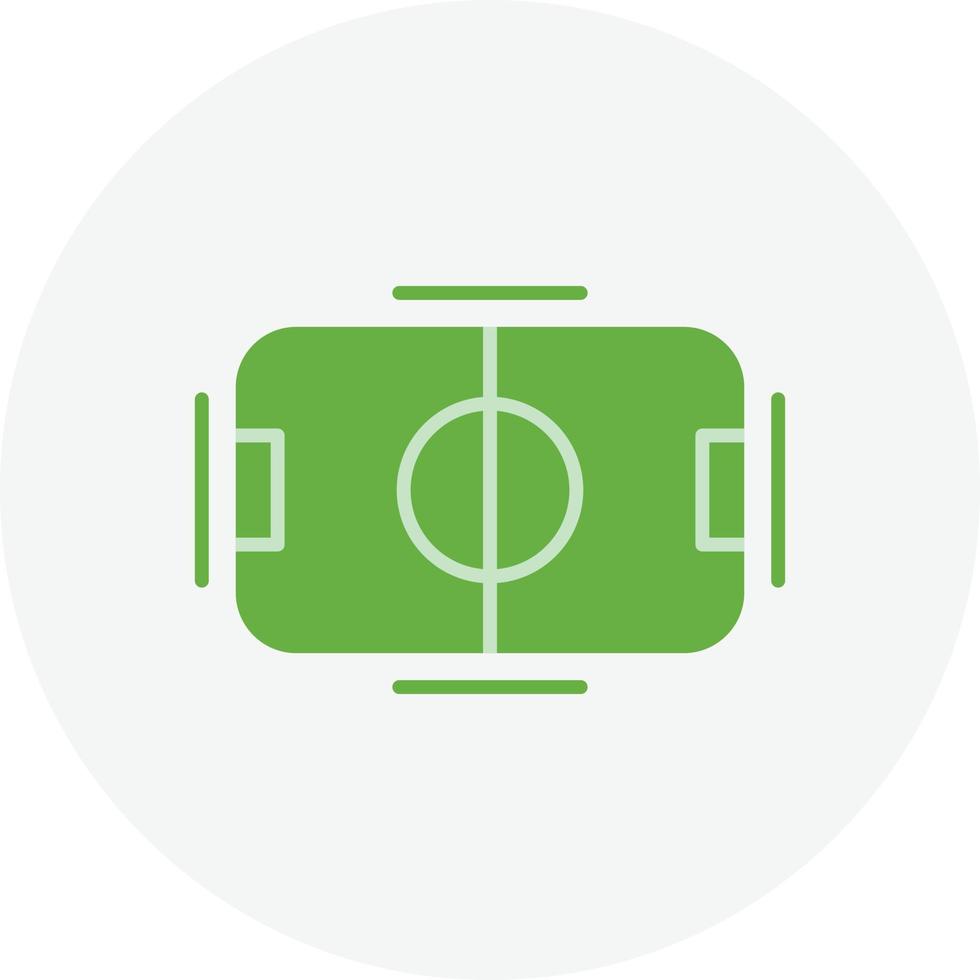 Football Field Flat Circle vector