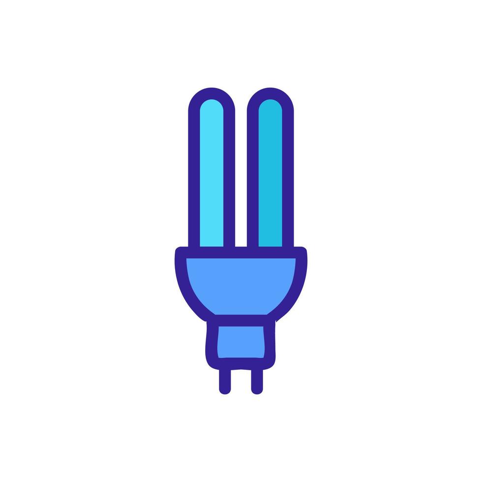 bactericidal led lamp icon vector outline illustration