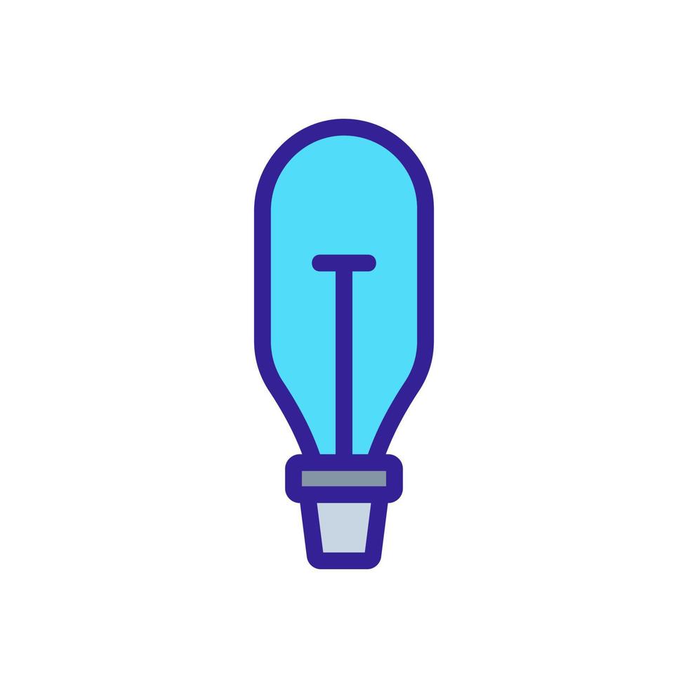 Light bulb icon vector. Isolated contour symbol illustration vector