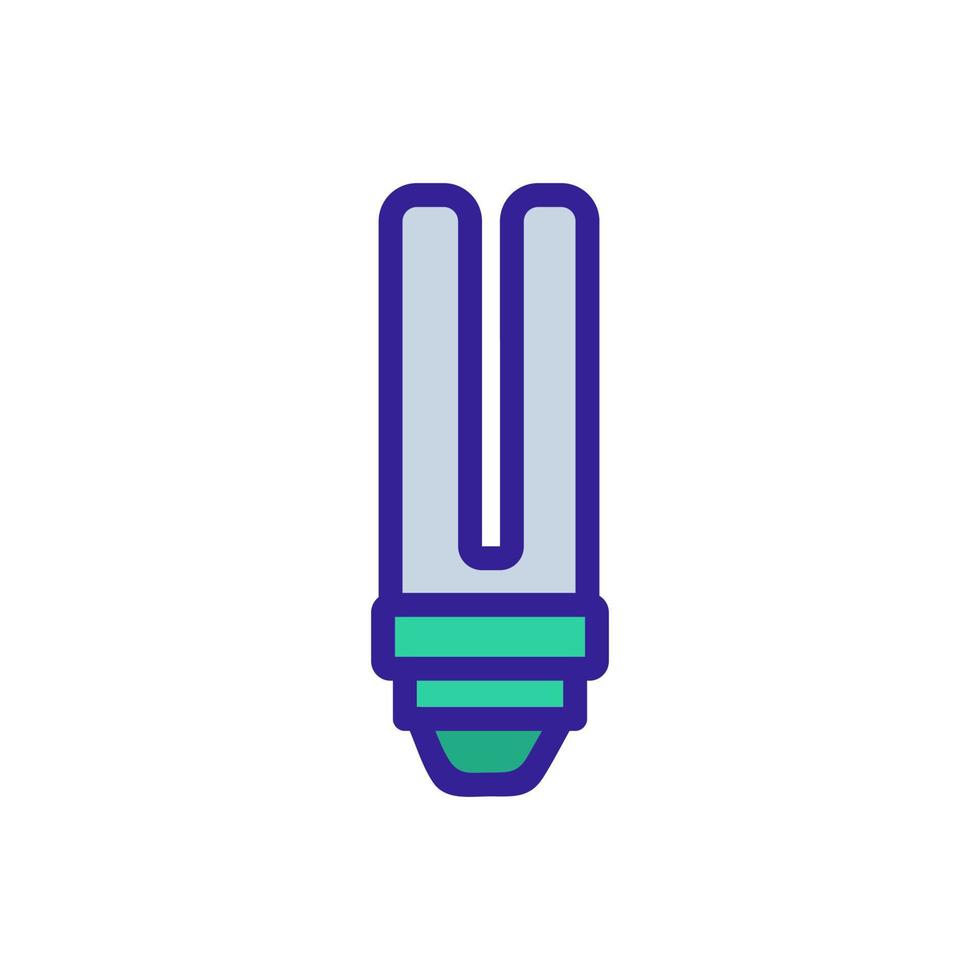 Light bulb icon vector. Isolated contour symbol illustration vector